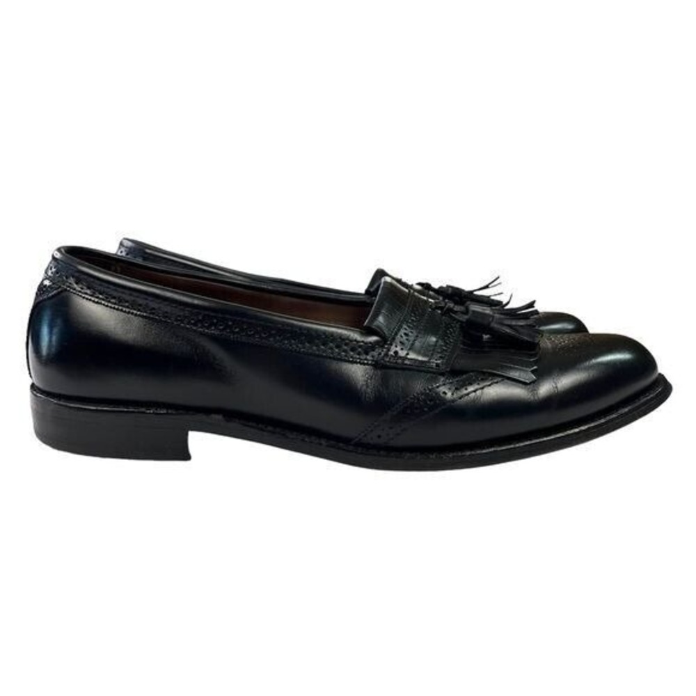 Allen Edmonds Bridgeton Loafers Slip On Tassel Kiltie Black Leather Mens Size 11